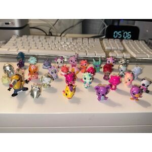 Lot of 31 Hatchimals CollEGGtibles Mini Figures + Misc Small Toys Assorted